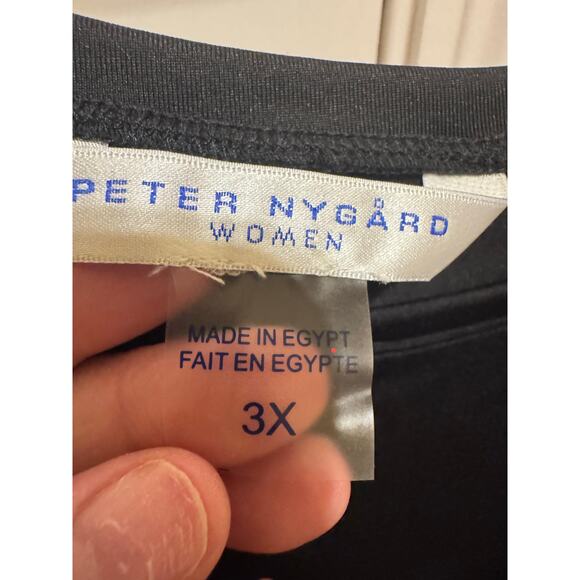 Peter Nygard Women's Black Sleeveless Tank Top Plus Size 3X - Picture 3 of 8